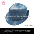 Coole Jeans Fedora Hüte mit Bowknot